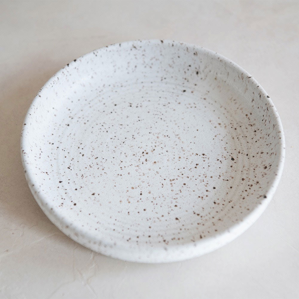 Ceramic Flat Bowl - Speckle