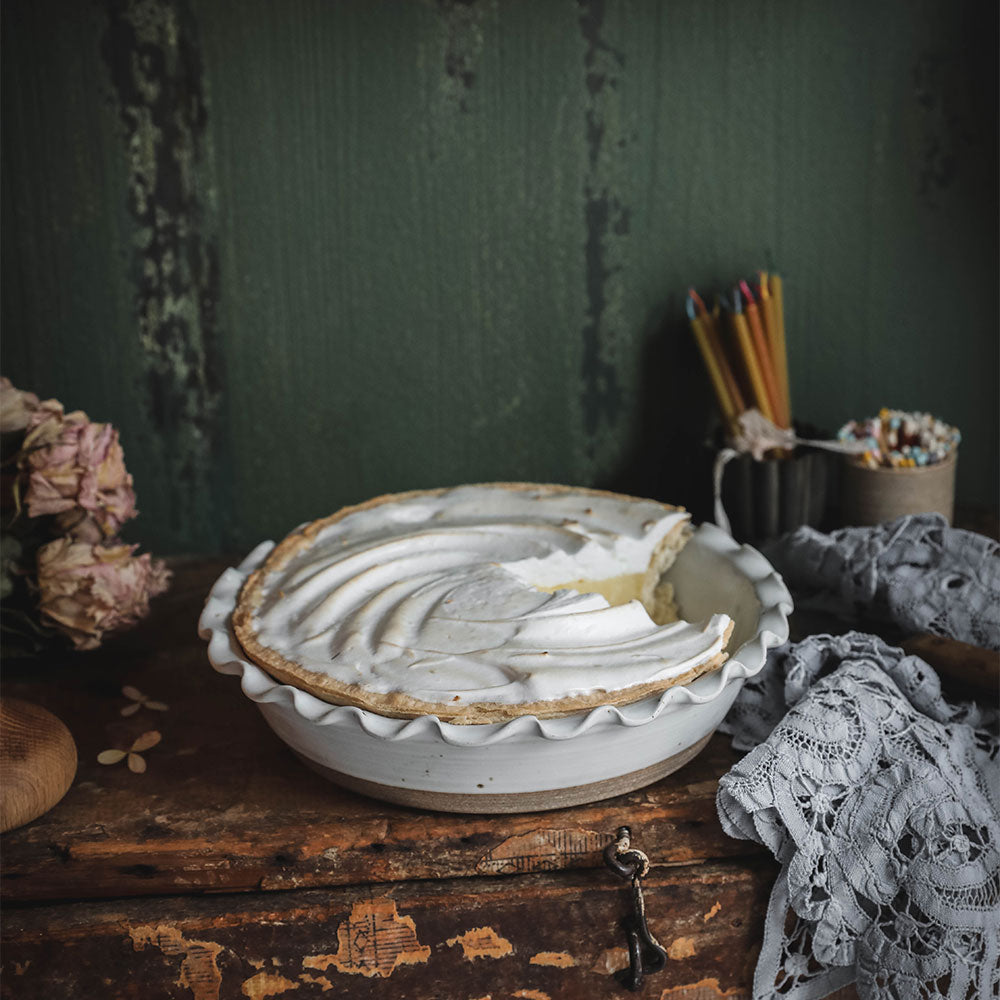 Ceramic Ripple Pie Dish - Medium