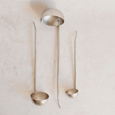 Hand Forged Ladle Set - Pewter