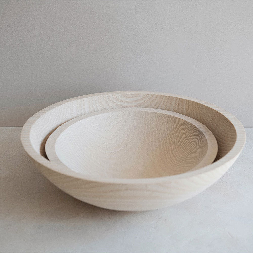 Wooden Bowl - Whitewash Ash