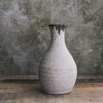 Brown Stoneware Bud Vase