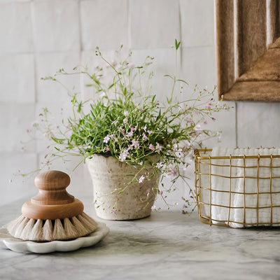 Malleable Brass Wire Storage Basket