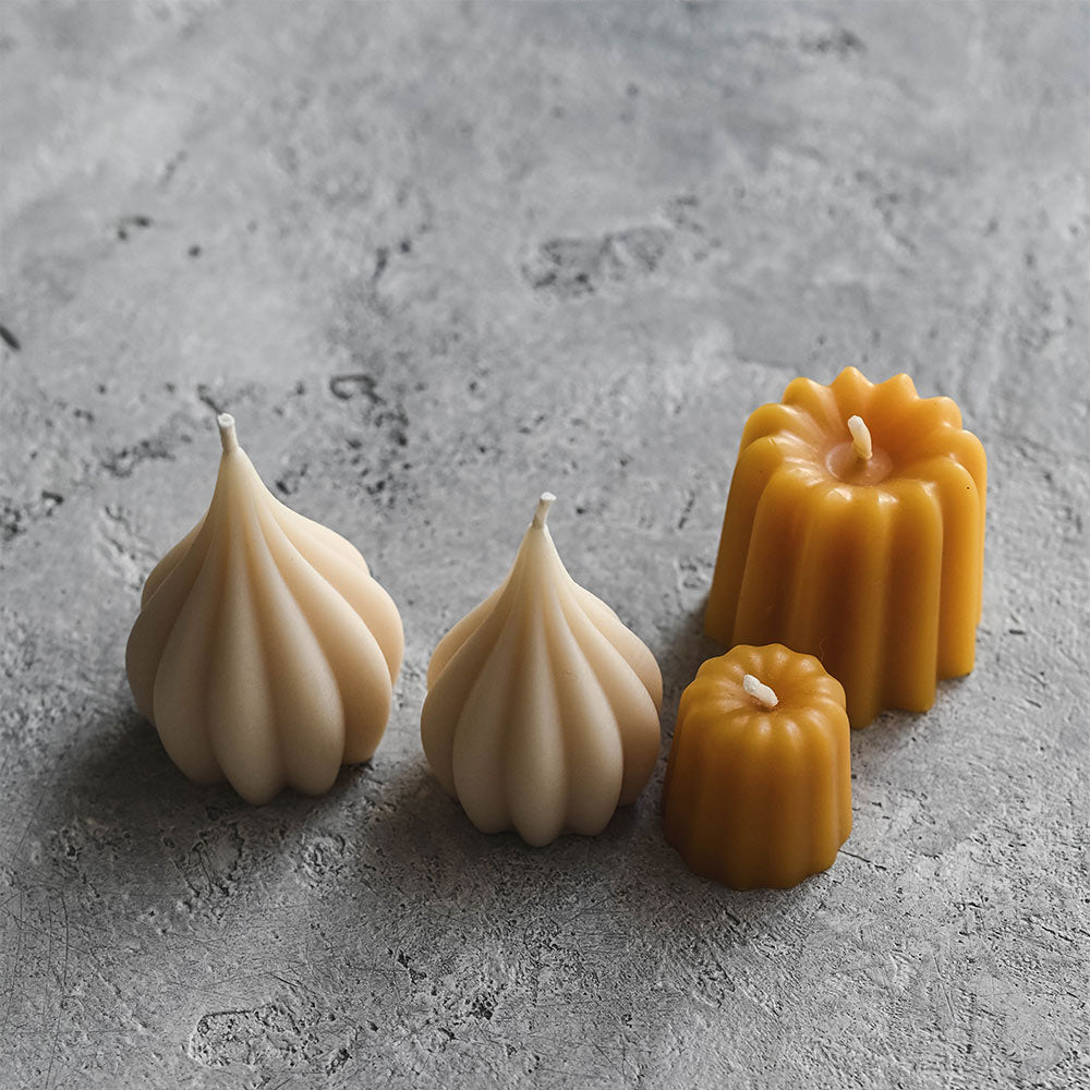 Beeswax Kiss Candle Set - Vanilla