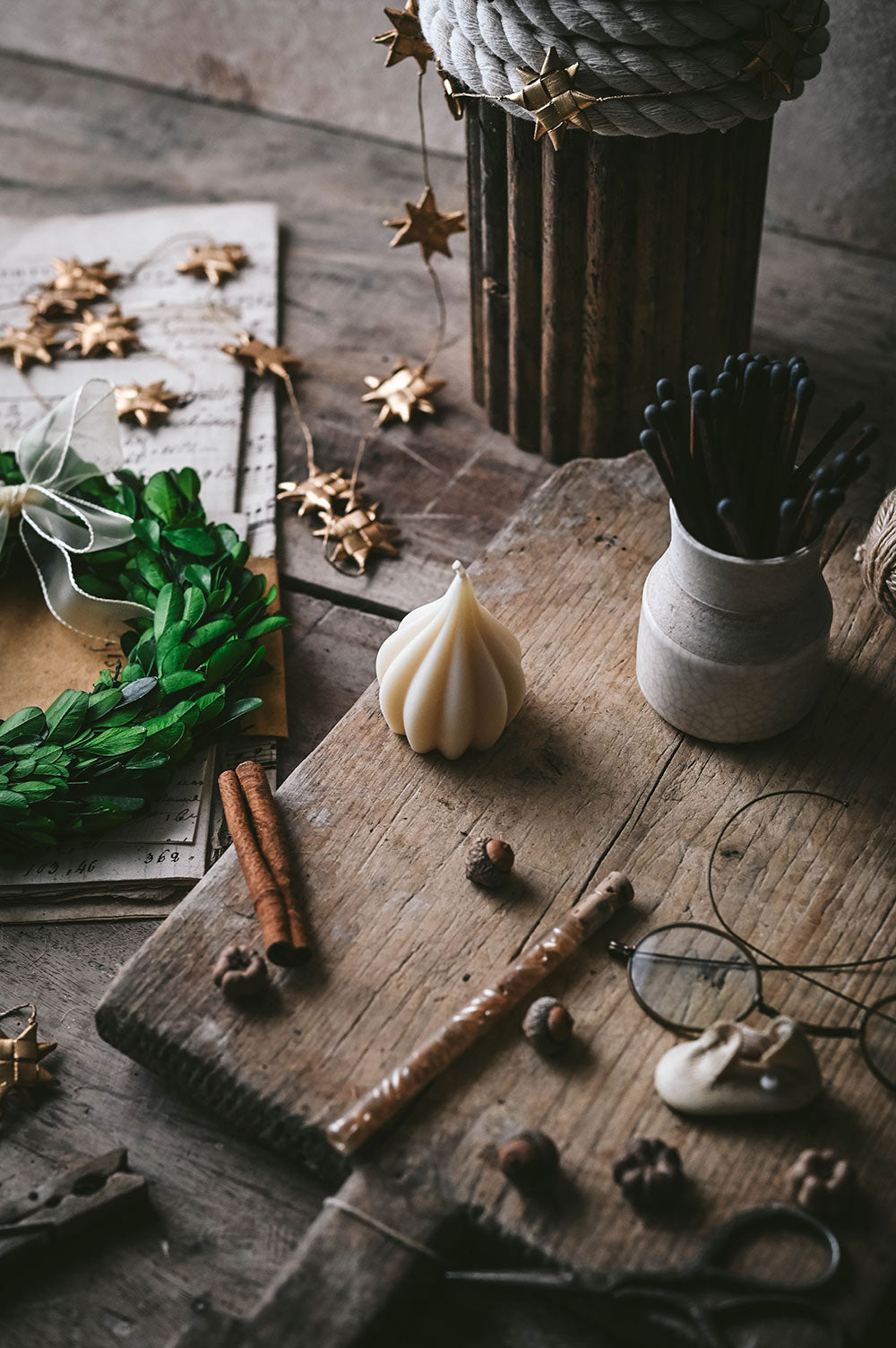 Beeswax Kiss Candle Set - Vanilla