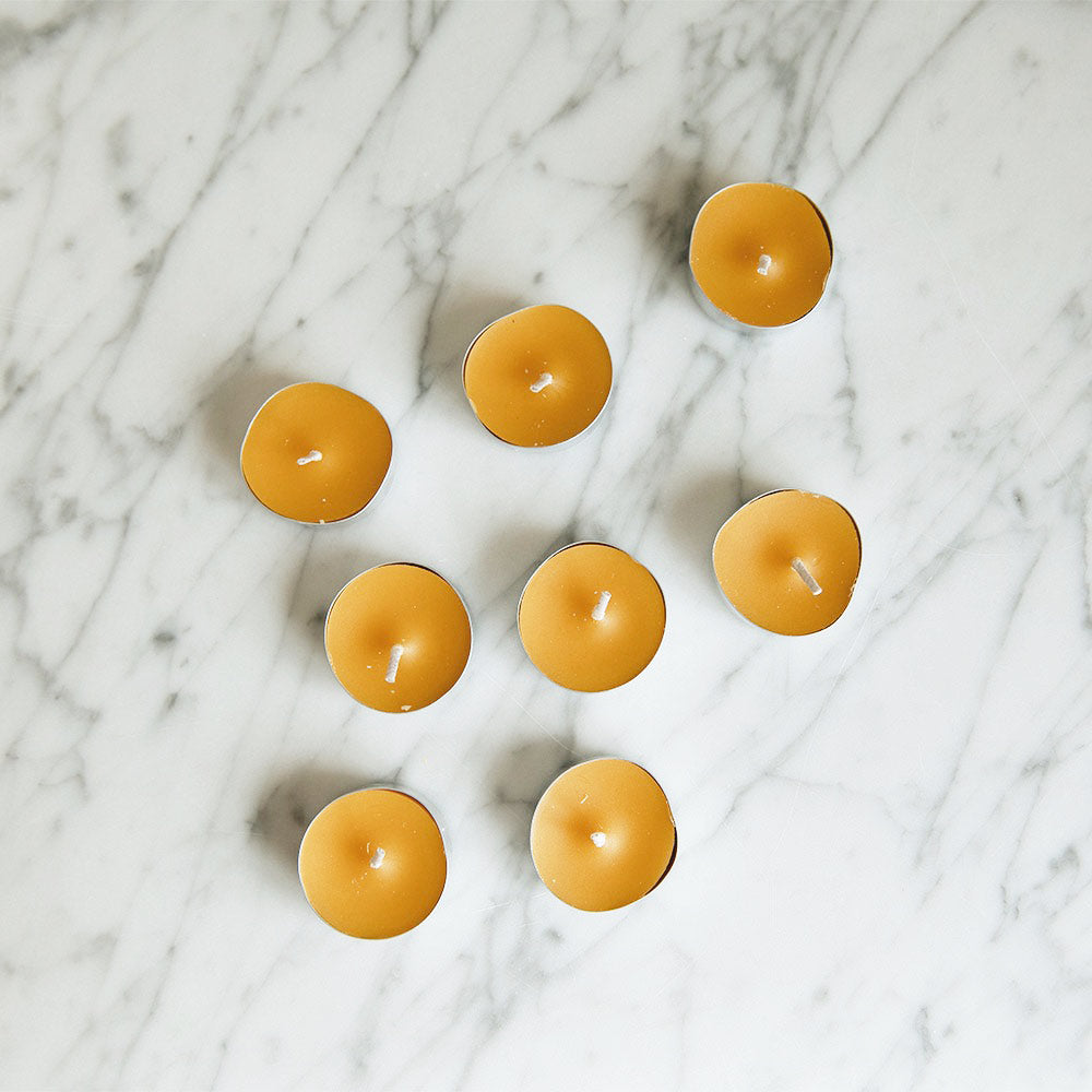 Beeswax Tealight Candle Set
