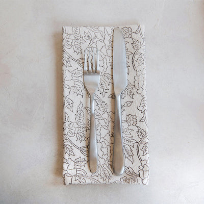 Hand Block-Printed Botanical Napkins