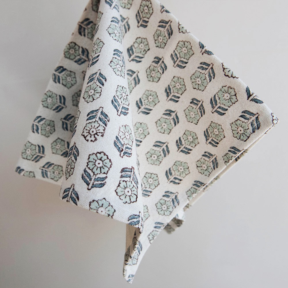 Hand Block-Printed Floral Napkins