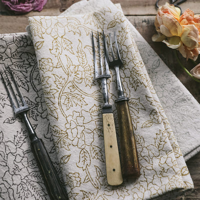 Hand Block-Printed Botanical Napkins