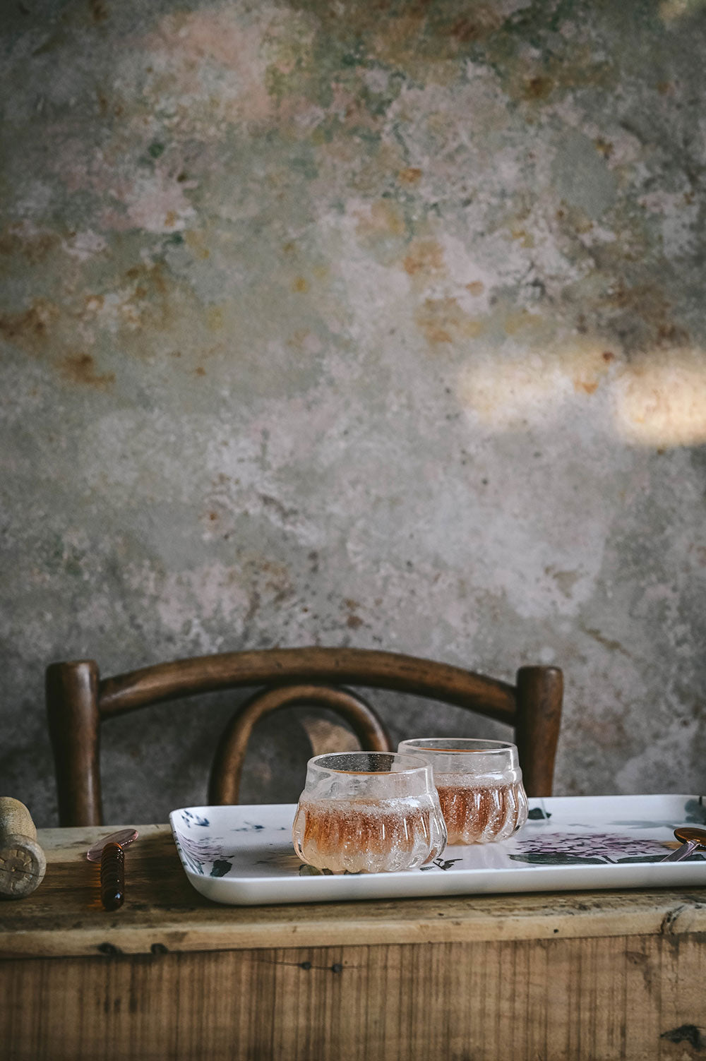 Linen Coated Botanical Tray