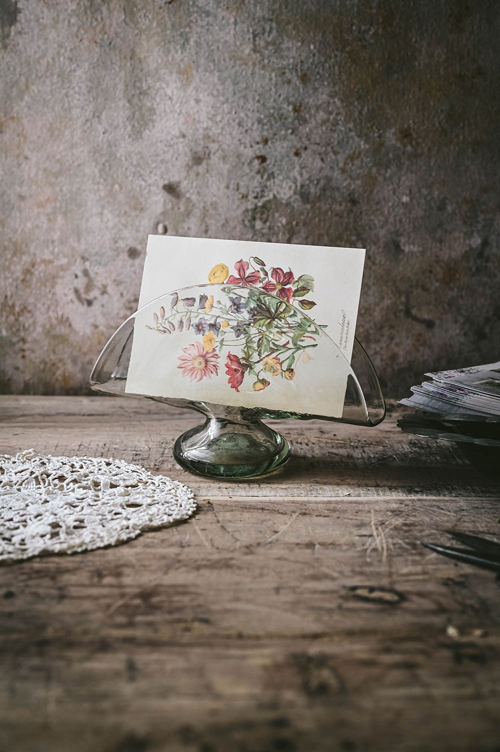 Handblown Napkin/Notecard Holder