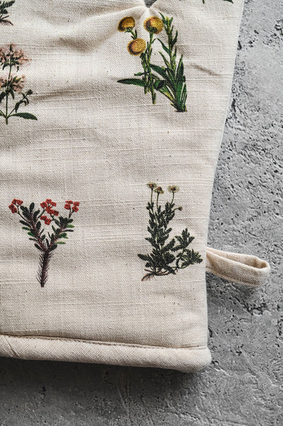 Botanical Cotton Oven Mitt