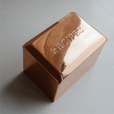 Copper Recipe Box