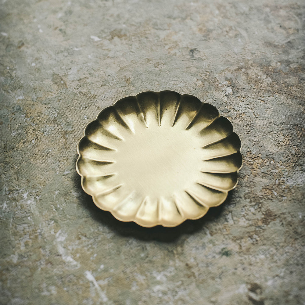 Brass Ripple Tray - Small