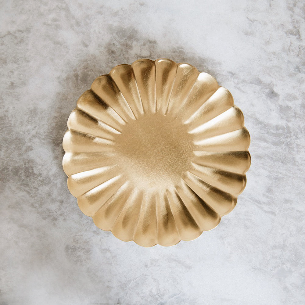 Brass Ripple Tray - Large