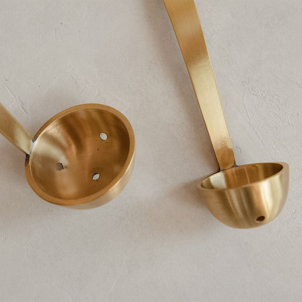 Brass Slotted Spoon