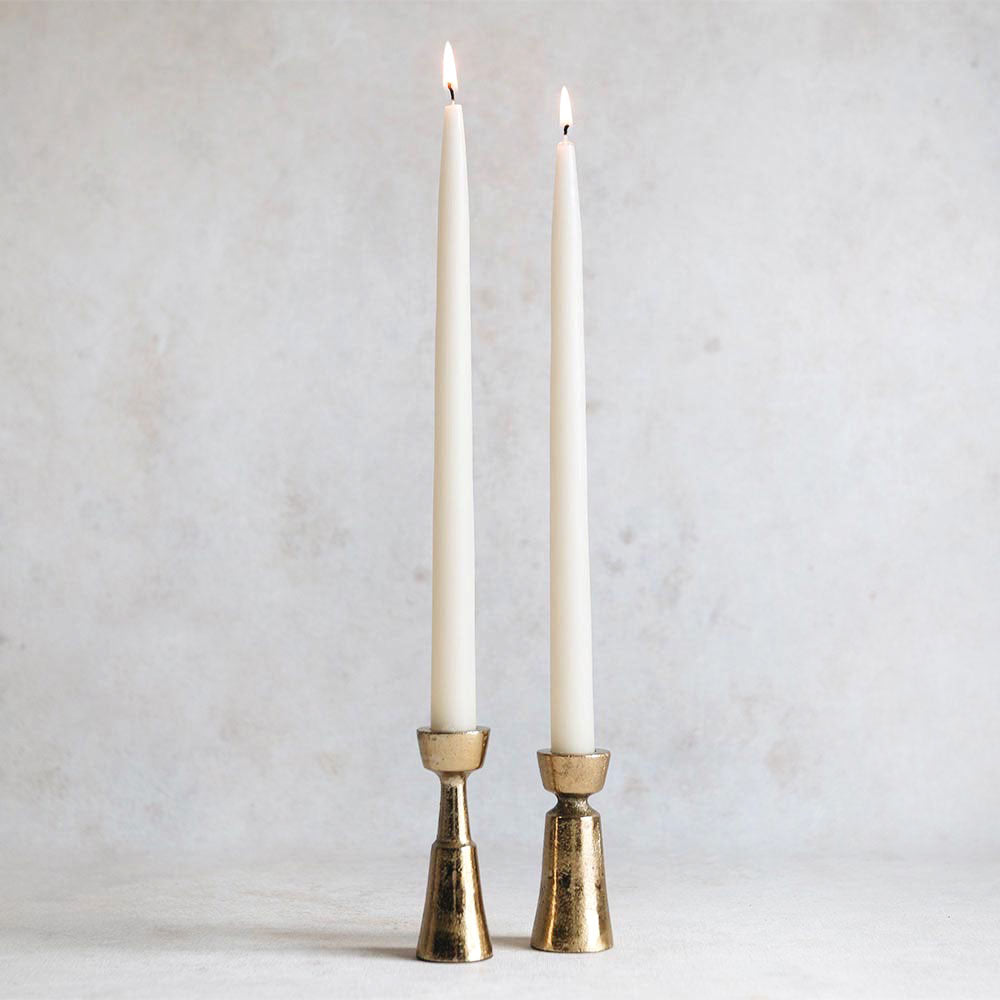 Hand Forged Brass Candlestick - Short