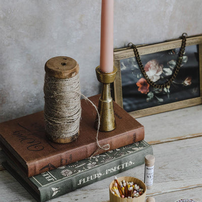 Hand Forged Brass Candlestick - Short