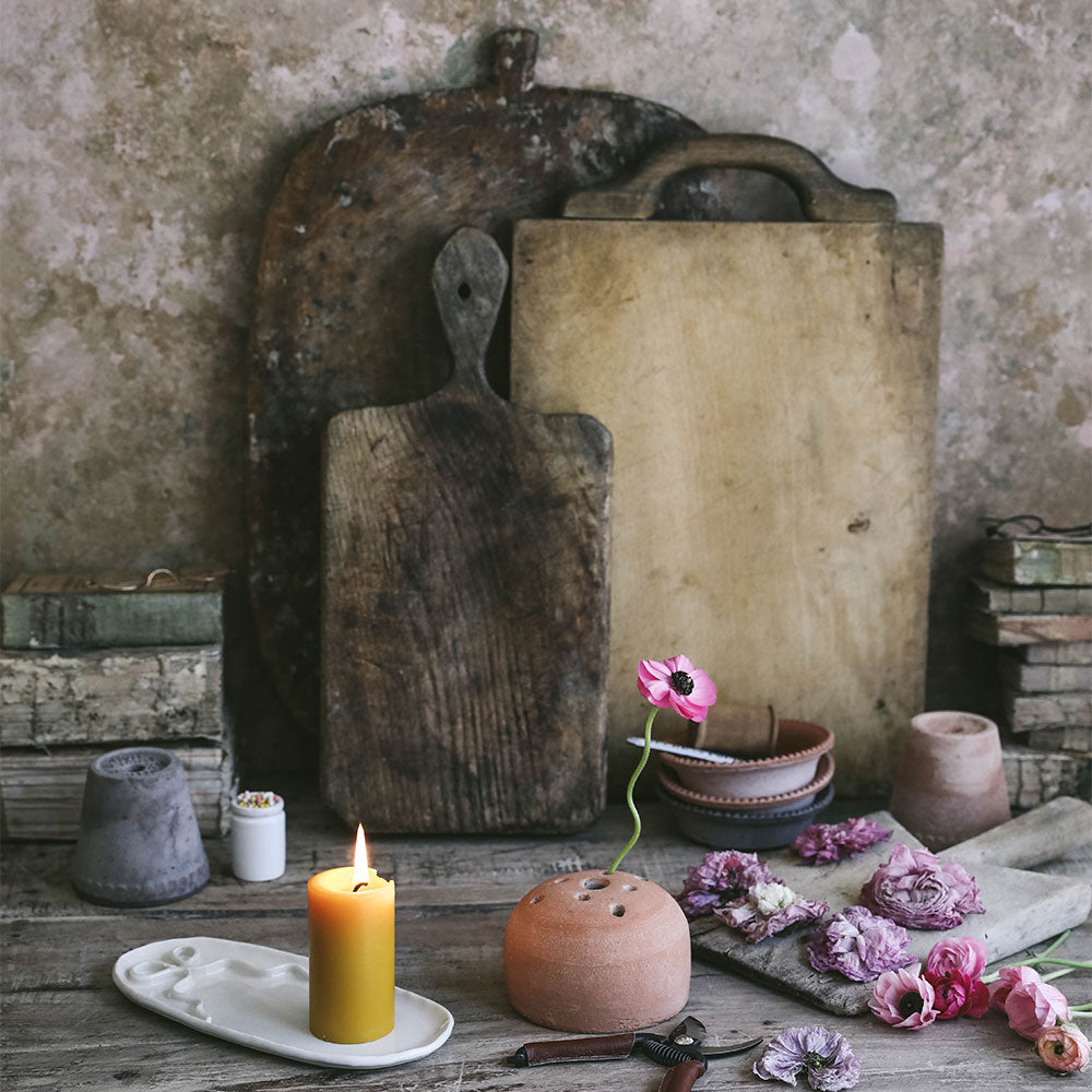 Beeswax Pillar Candle - Slim