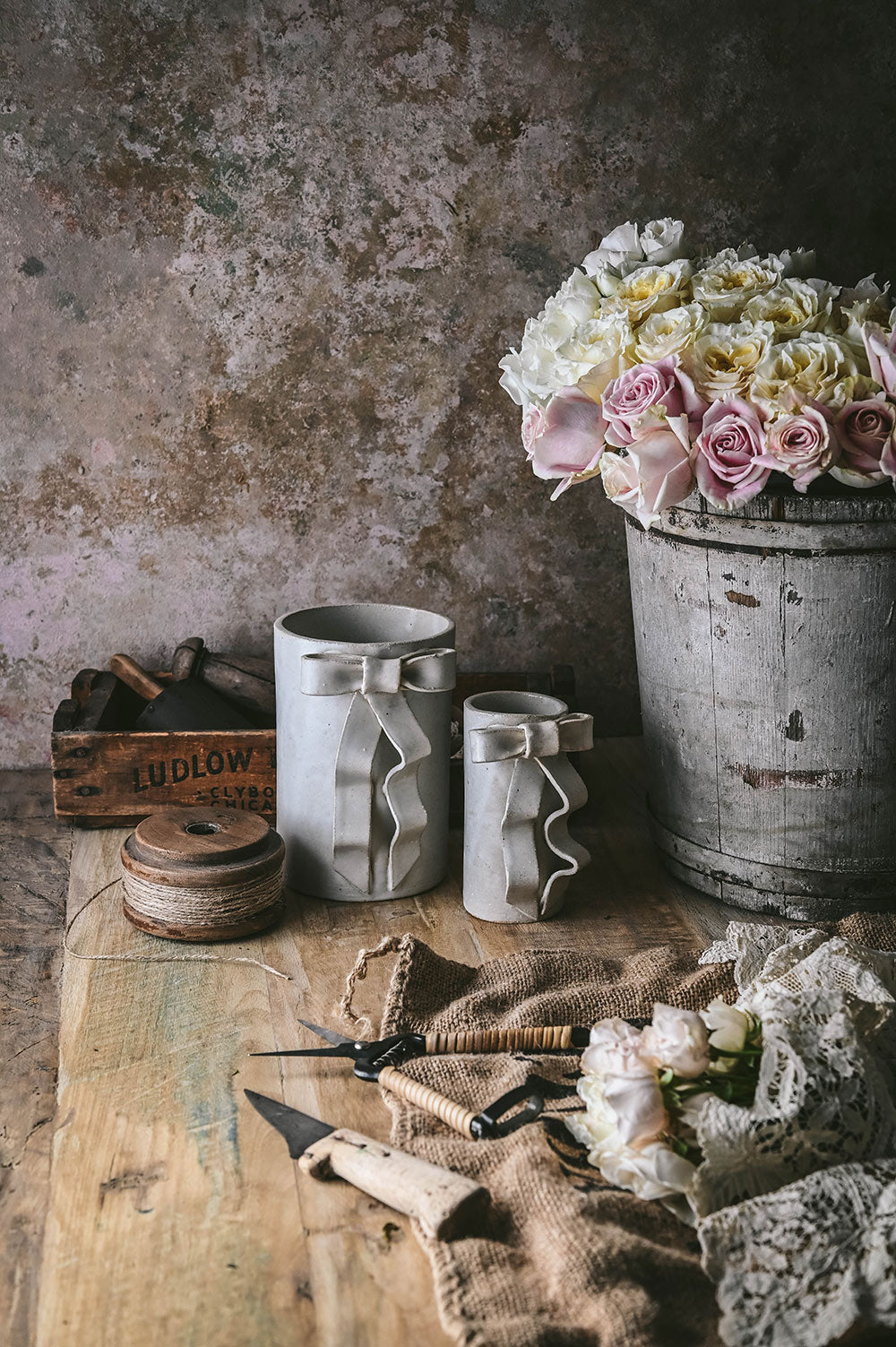 Ceramic Bow Vase