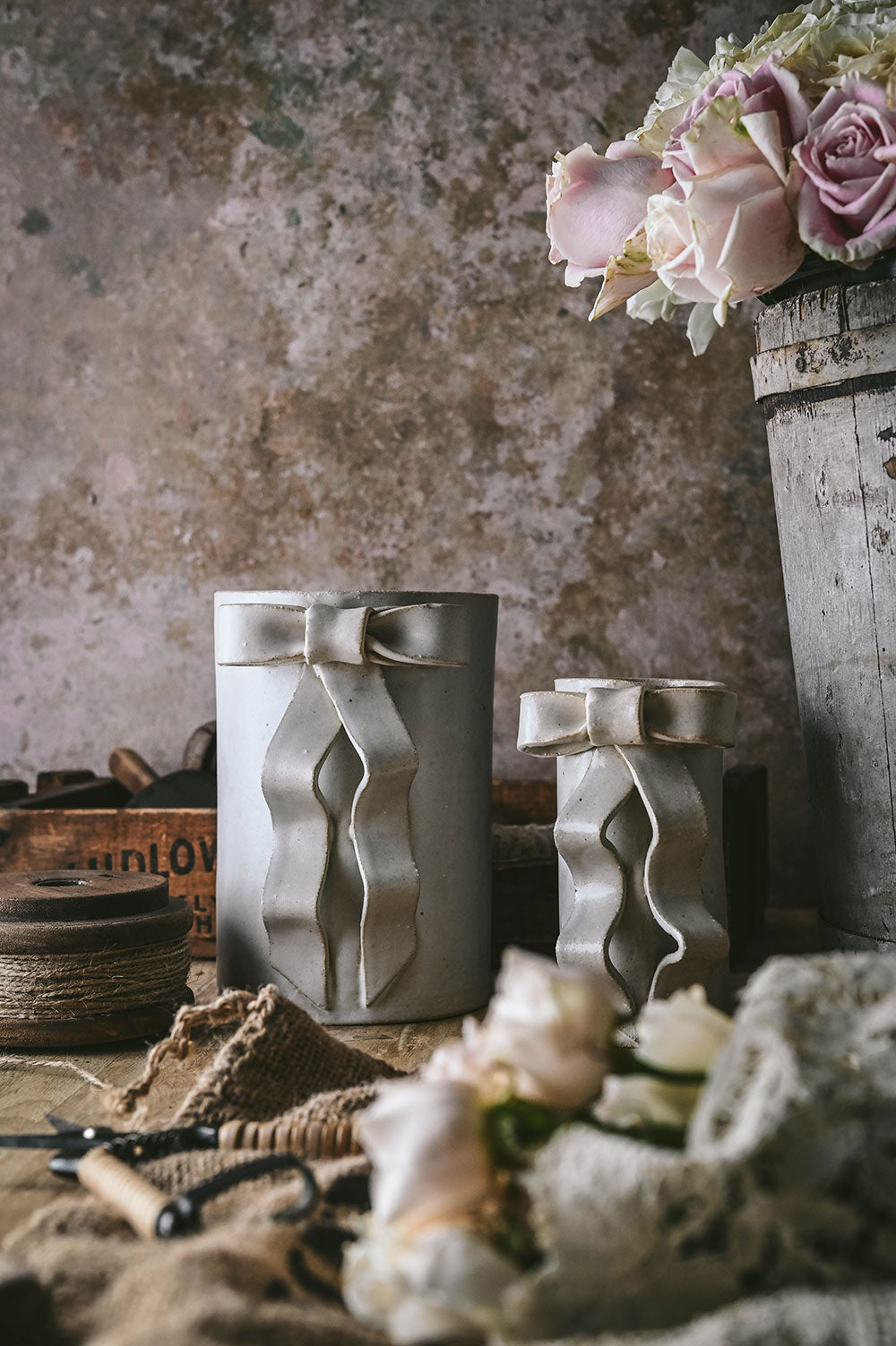 Ceramic Bow Vase