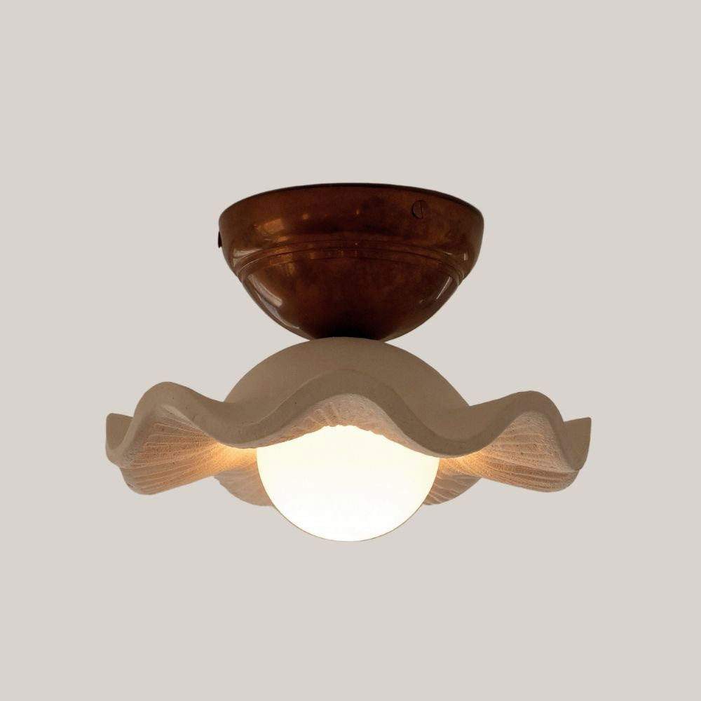 Ceramic Flush Mount Ceiling Light