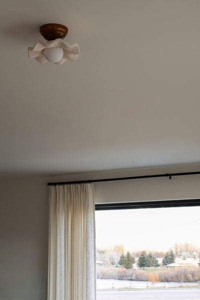 Ceramic Flush Mount Ceiling Light