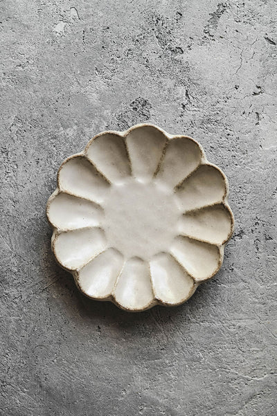 Small Ceramic Petal Plate