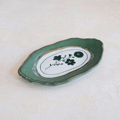 Hand-painted Porcelain Posy Plate - Forest