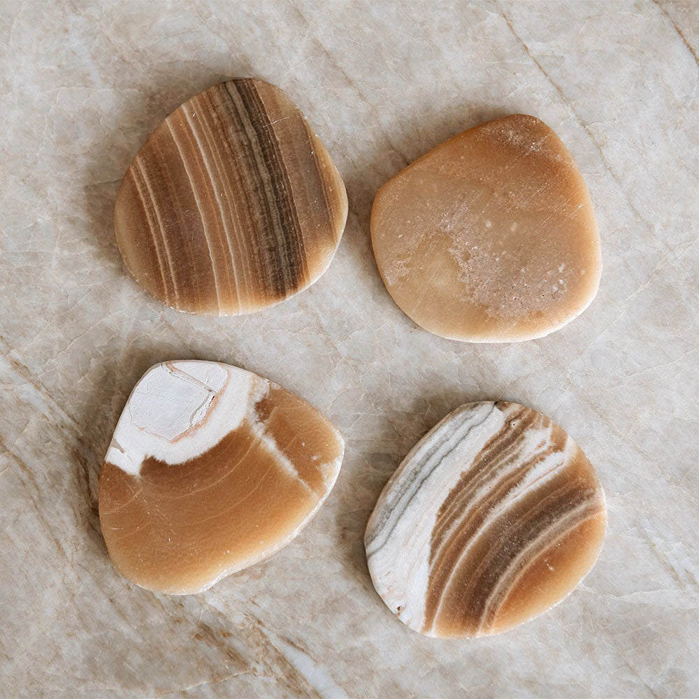 Chocolate Onyx Coaster Set