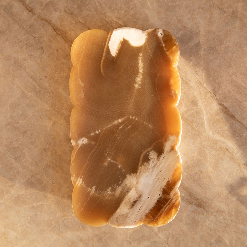 Chocolate Onyx Petal Tray