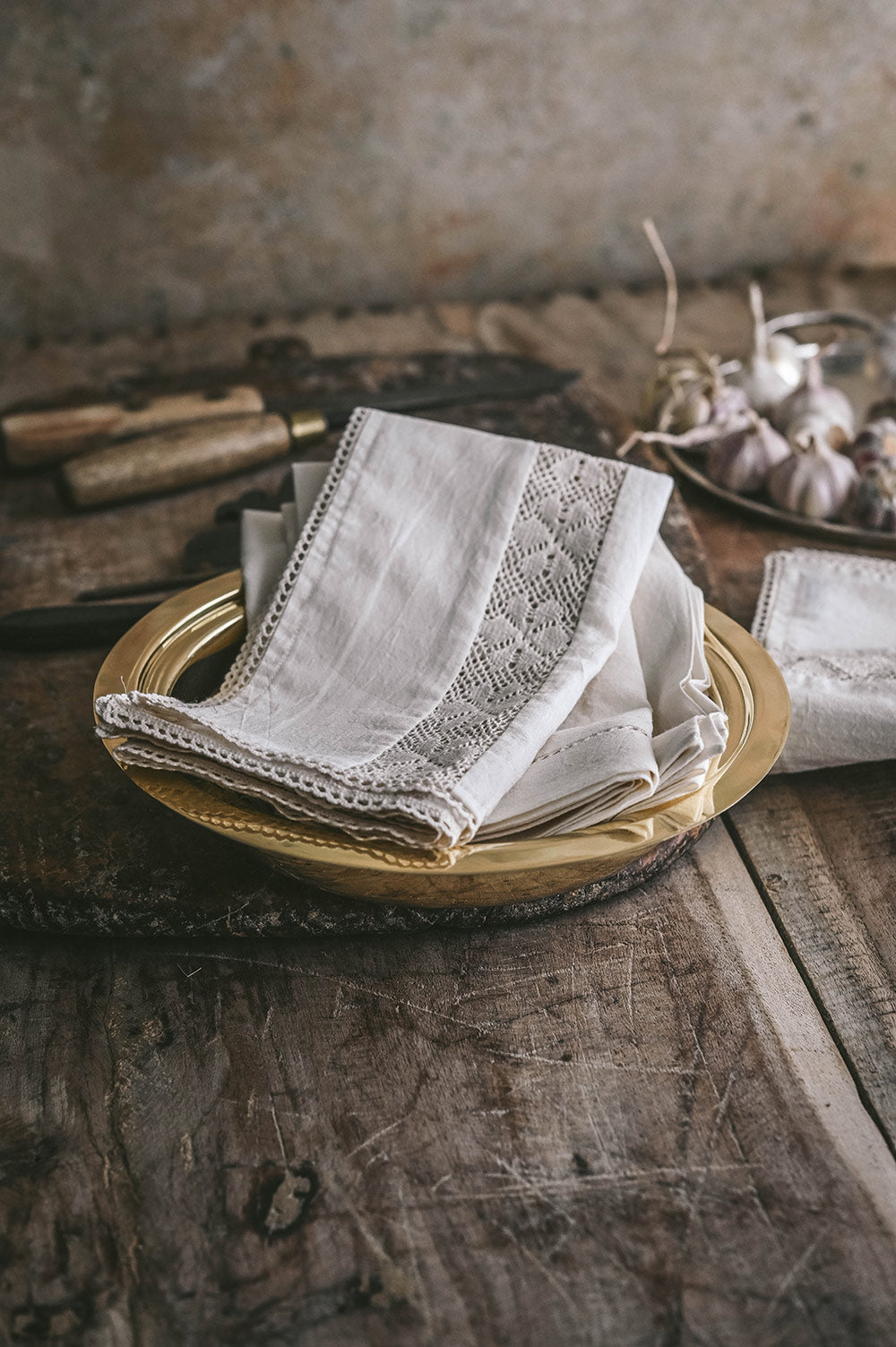 Lightweight Lace Cotton Kitchen Textiles