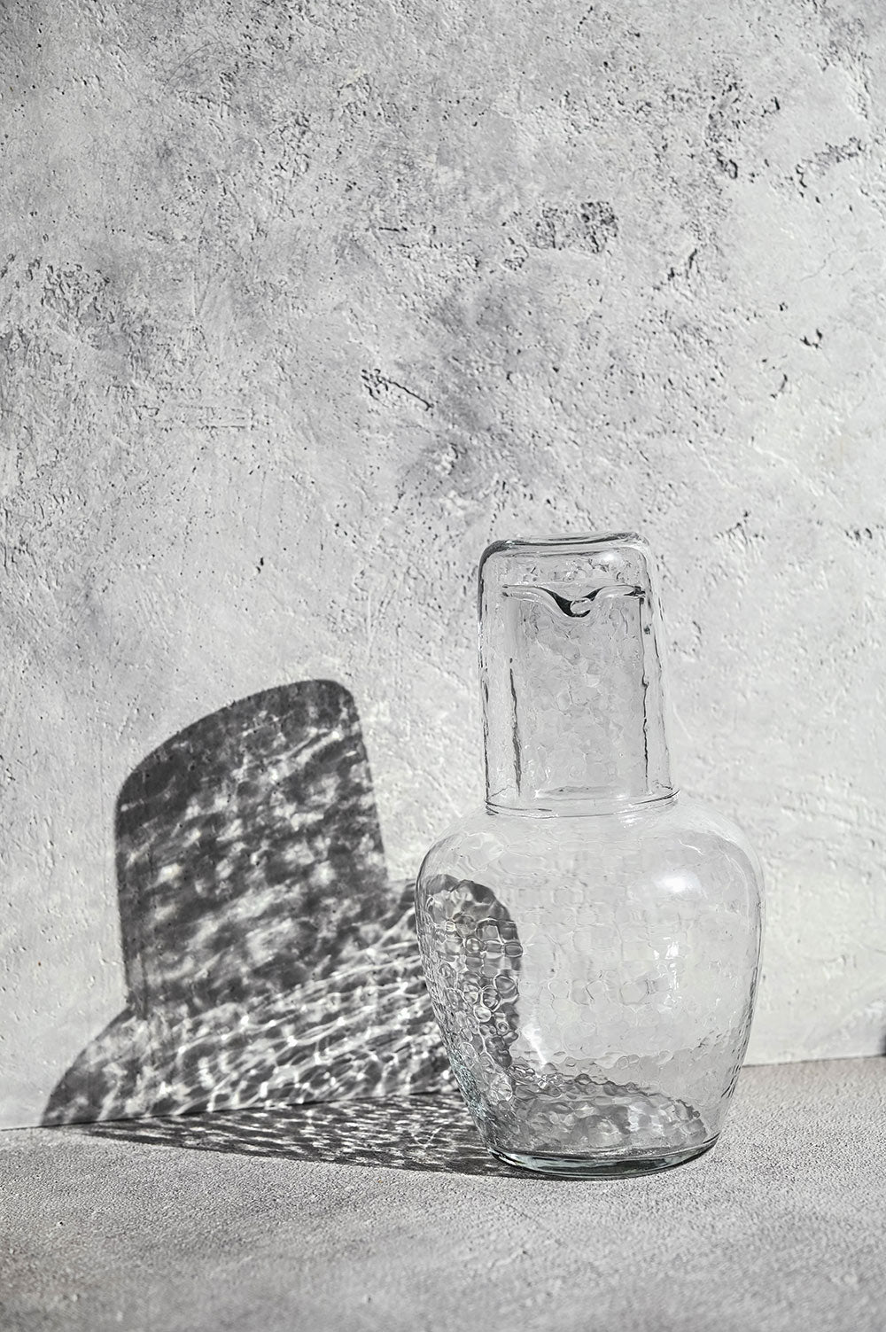 Dimpled Glass Carafe Set