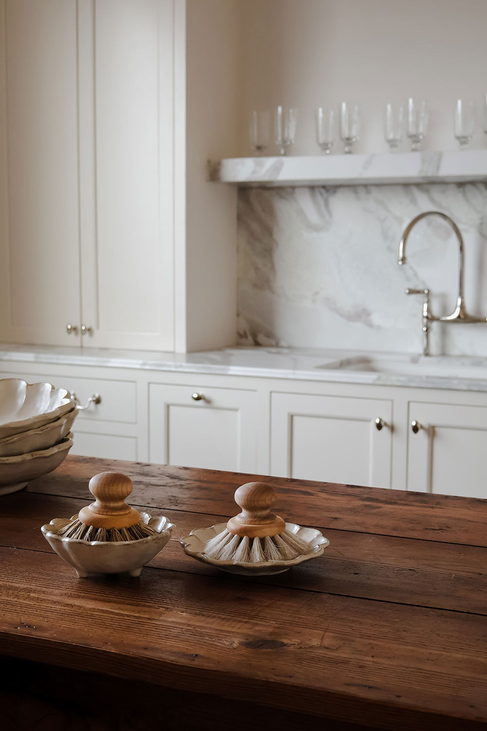 Roan Iris Polished Nickel Knob