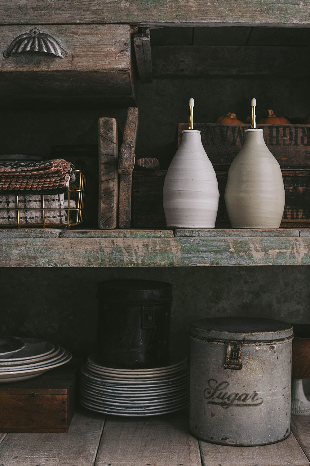 Everyday Ceramic Oil Bottle - Pistachio