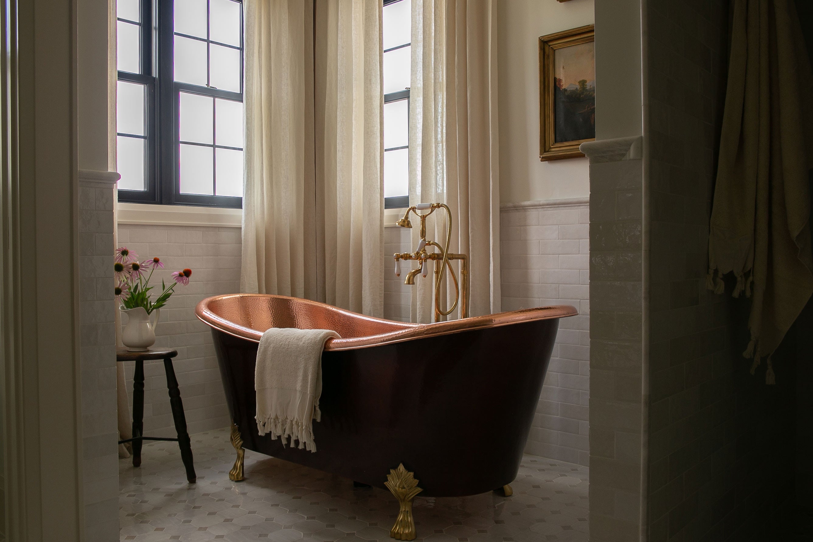 Roan Iris bath collection