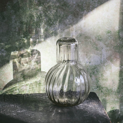 Recycled Glass Fluted Carafe Set