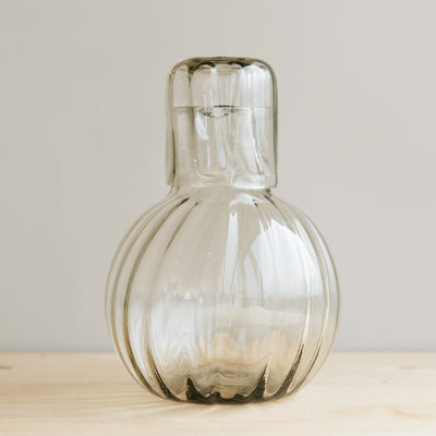 Recycled Glass Fluted Carafe Set
