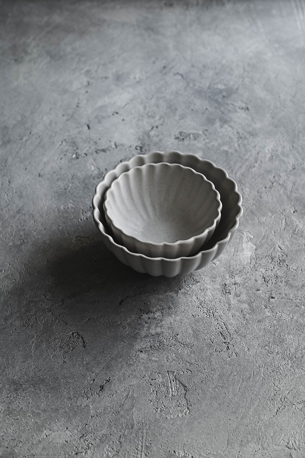 Fluted Ceramic Small Bowl