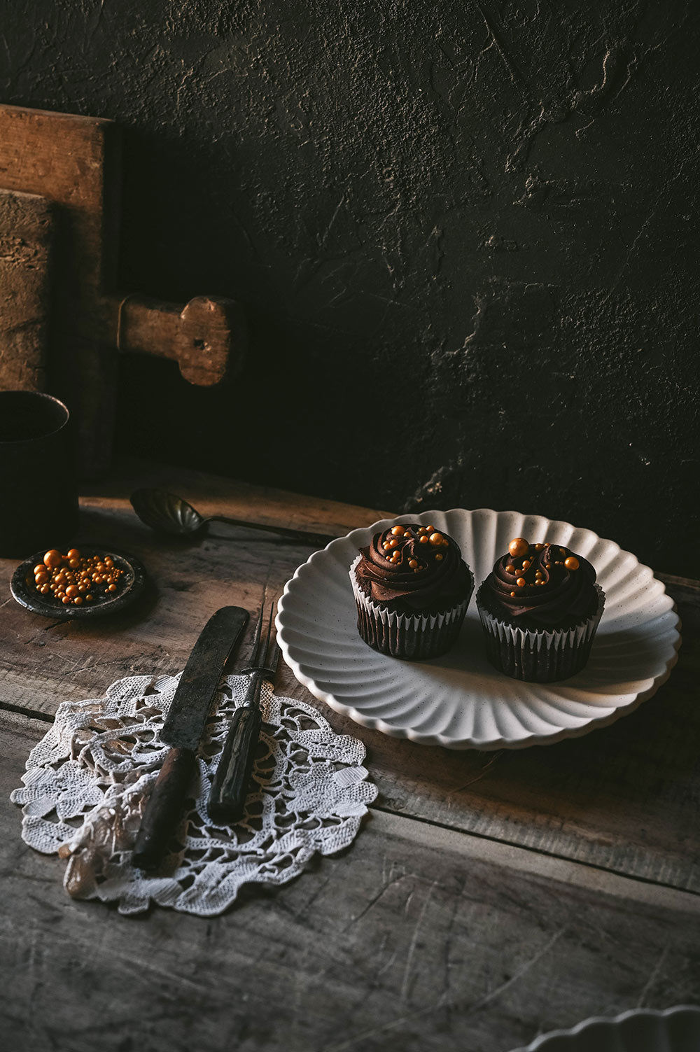 Fluted Ceramic Side Plate