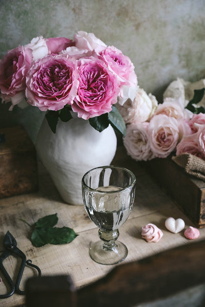 Handblown Fluted Wine Glass