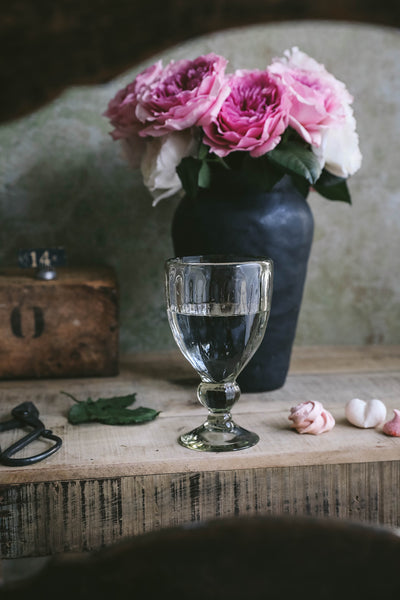 Handblown Fluted Wine Glass