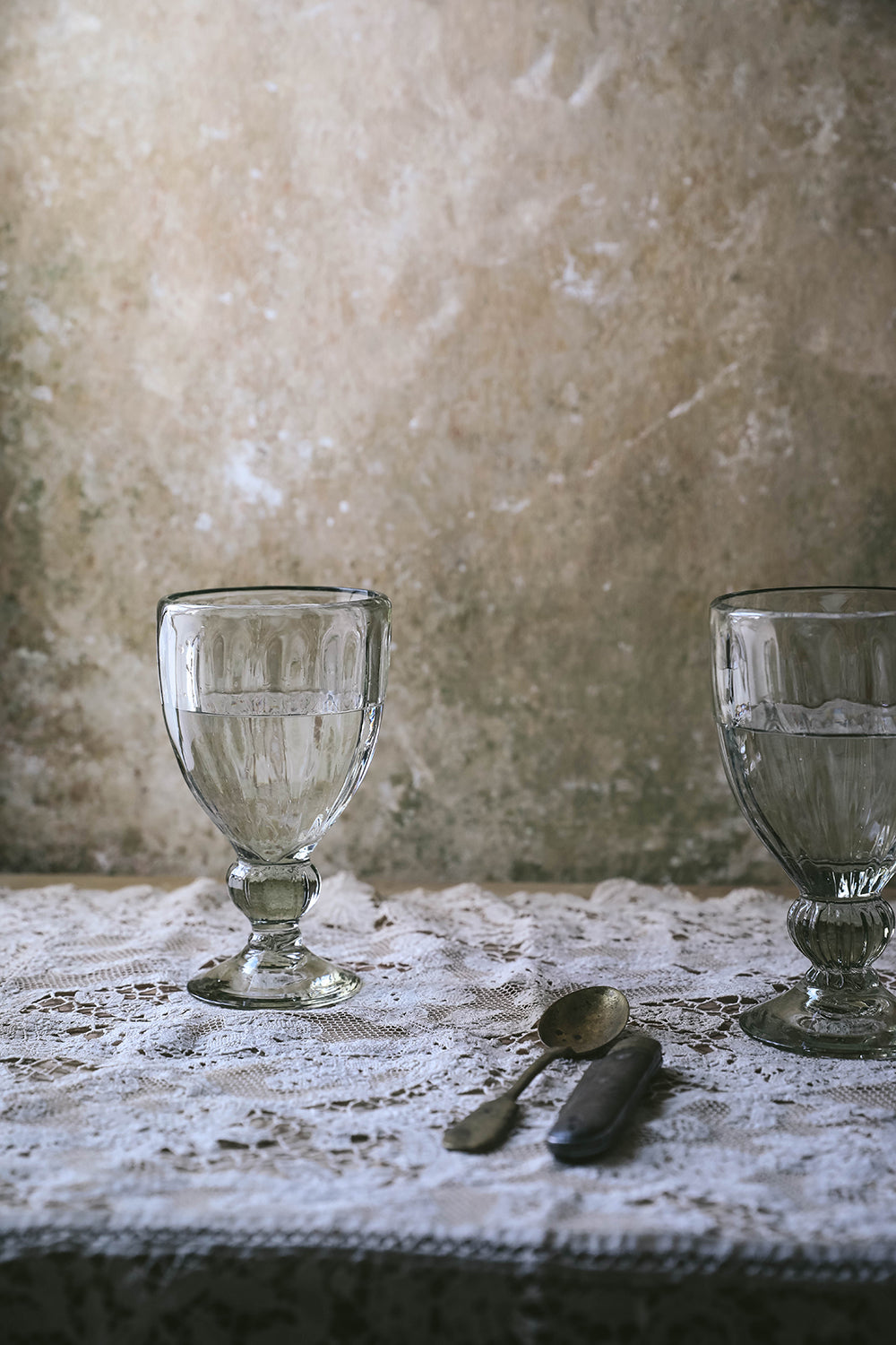 Handblown Fluted Wine Glass