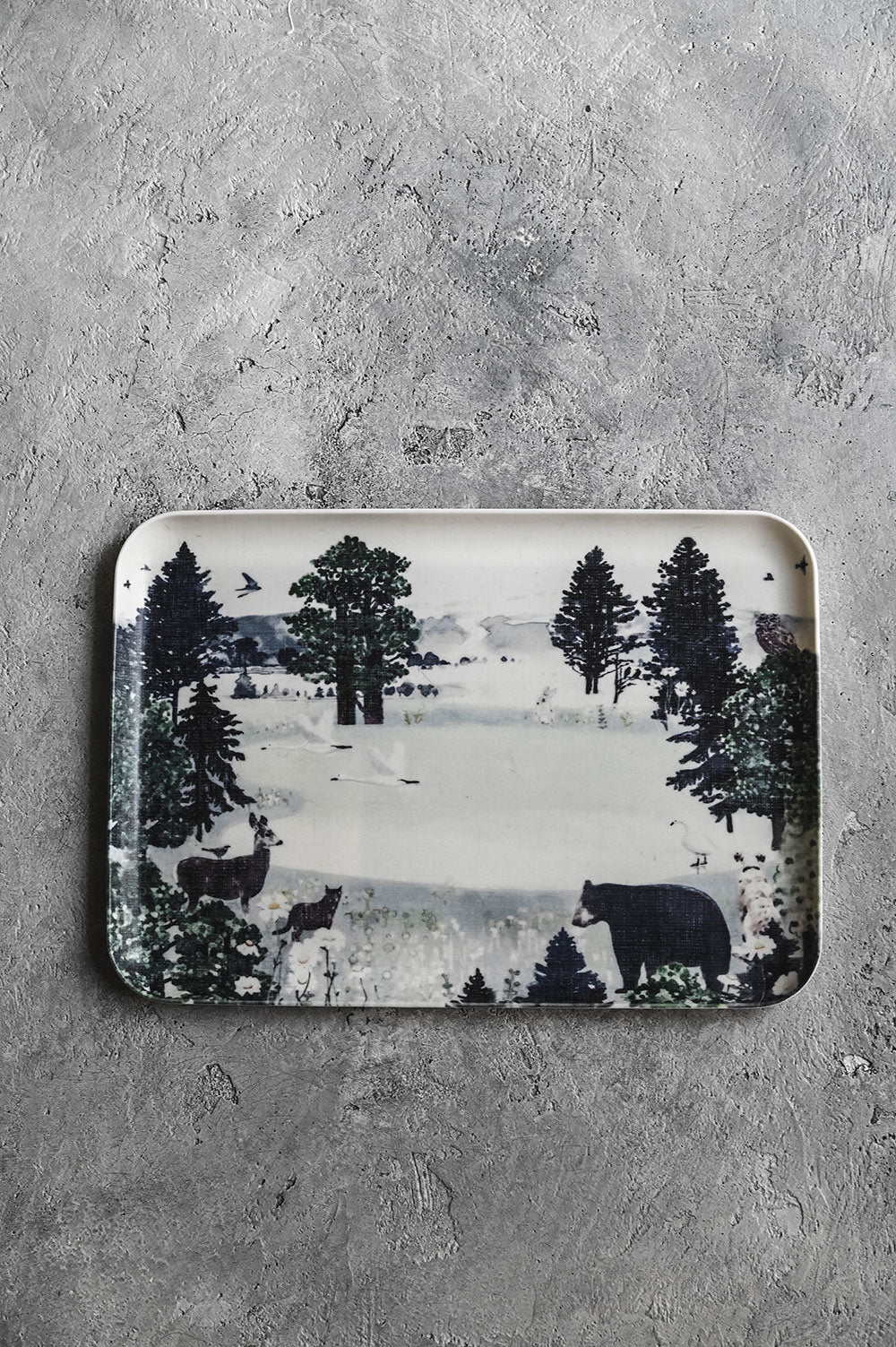 Linen Coated Forest Tray
