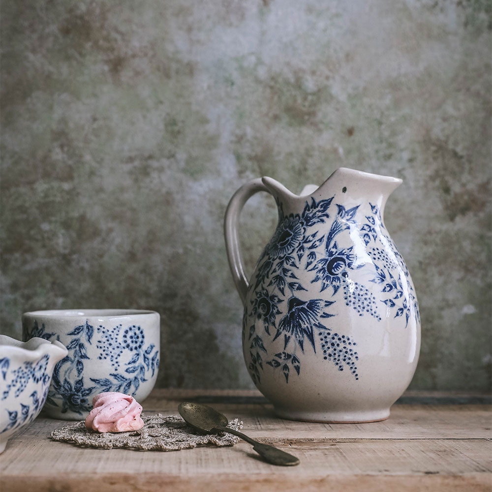 Hand-painted Artisan Pitcher
