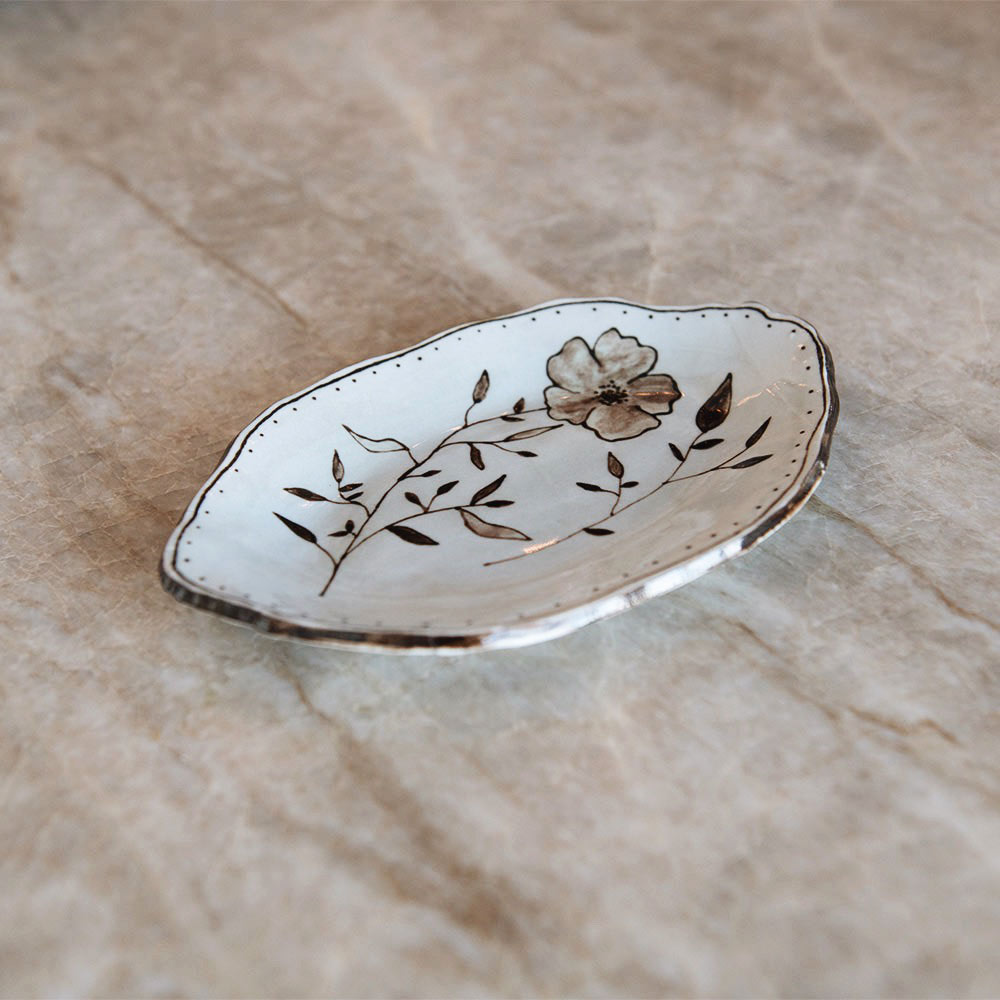 Hand-painted Posy Tray No. 9