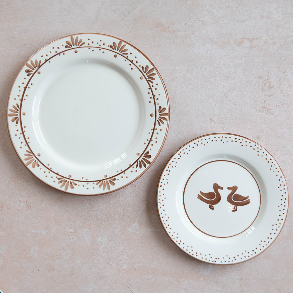 Hand-painted Ceramic Plate - Ducks