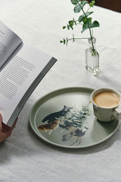 Linen Coated Winter Tray