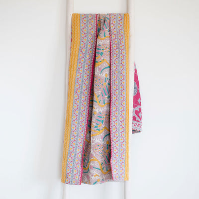One-of-a-kind Kantha Quilt - KT7098