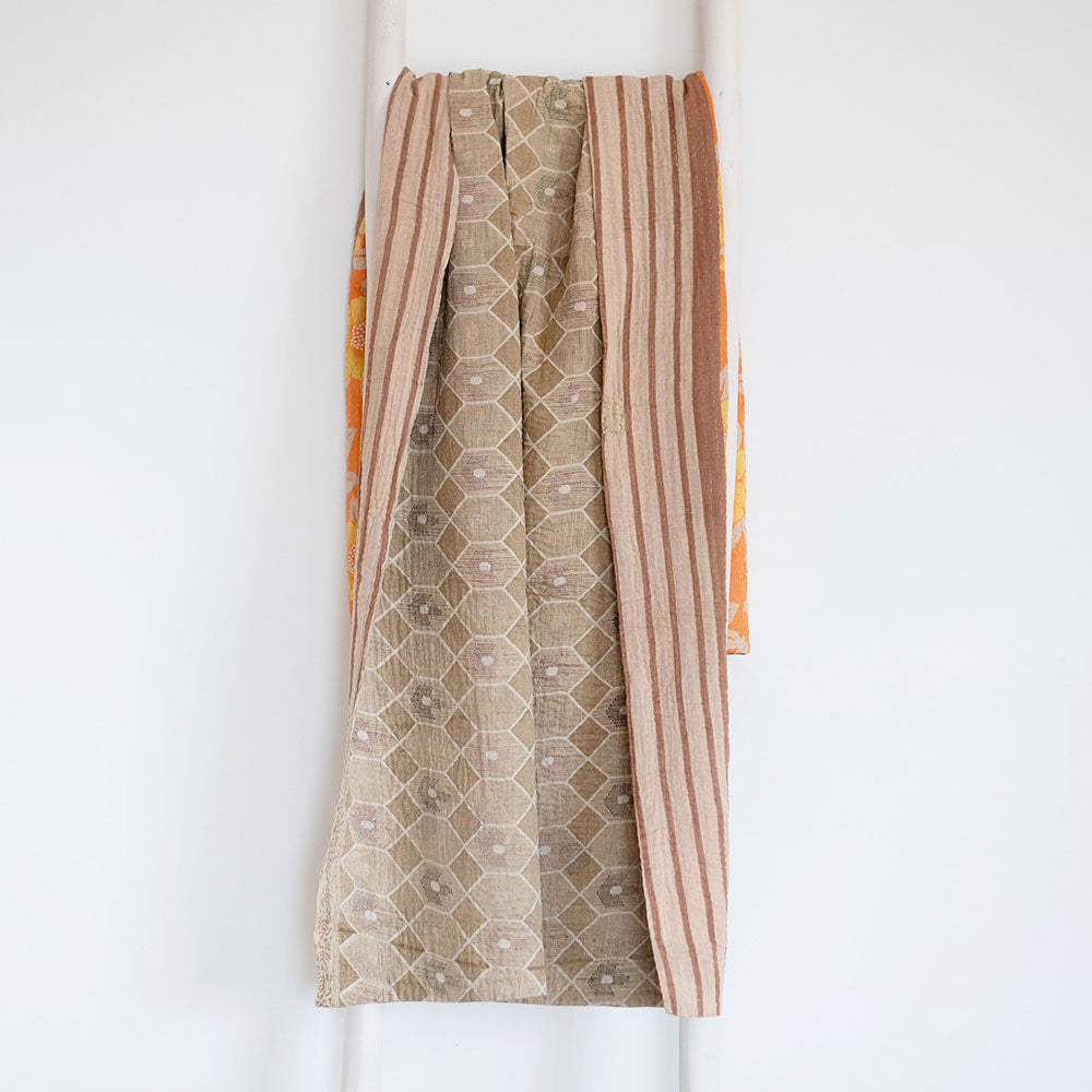 One-of-a-kind Kantha Quilt - KT7100