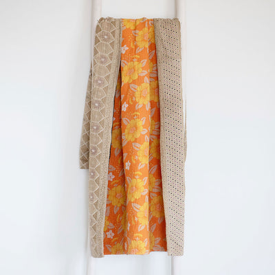 One-of-a-kind Kantha Quilt - KT7100